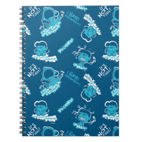 Lucy Angry Quote Pattern Notebook