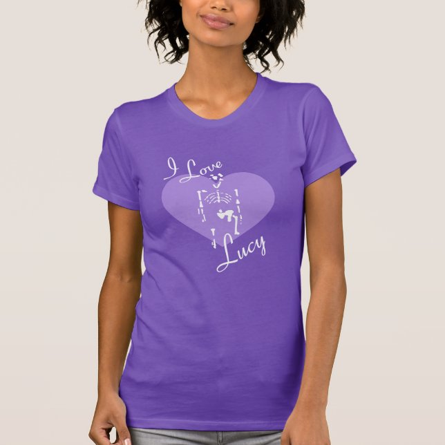 Lucy (Australopithecus) - I Love Lucy Anthropology T-Shirt (Front)