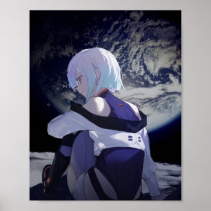 Lucy Cyberpunk Edgerunners Moon  Poster