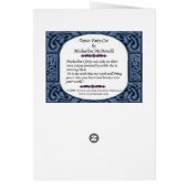 Lucy Fairy Cat Card (Back)