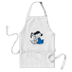 Lucy Hugging Snoopy Adult Apron