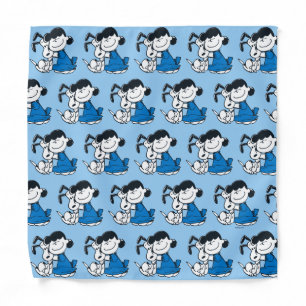 Lucy Hugging Snoopy Bandana