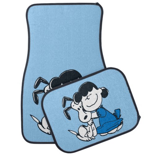 Lucy Hugging Snoopy Car Floor Mat