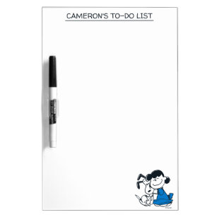 Lucy Hugging Snoopy Dry Erase Board