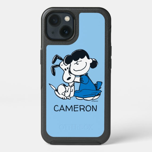 Lucy Hugging Snoopy Otterbox iPhone Case (Back)