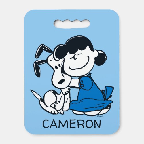 Lucy Hugging Snoopy Seat Cushion