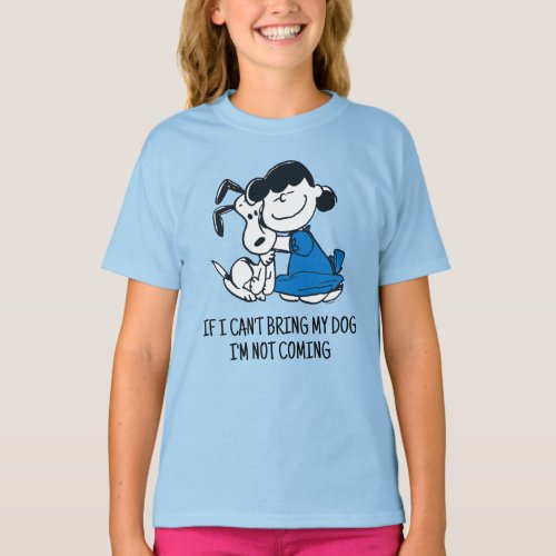 Lucy Hugging Snoopy T_Shirt