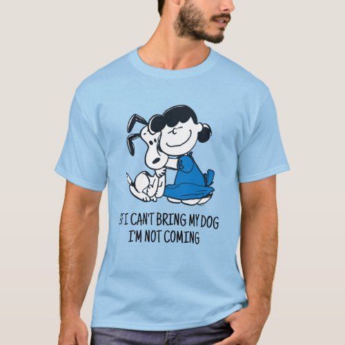 Lucy Hugging Snoopy T_Shirt