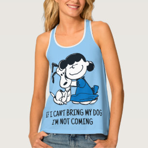 Lucy Hugging Snoopy Tank Top