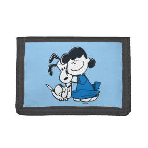 Lucy Hugging Snoopy Trifold Wallet