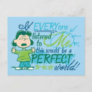 Lucy "If Everyone Listened To Me…" Postcard