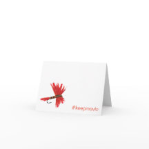 Lucy Keepmovin Folded Greeting Card Horizontal