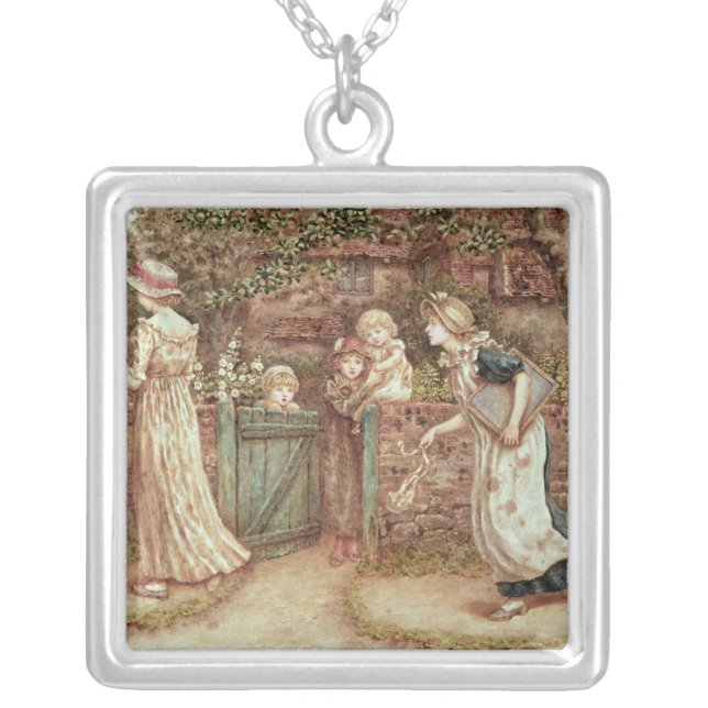 Lucy Locket lost her Pocket Silver Plated Necklace (Front)