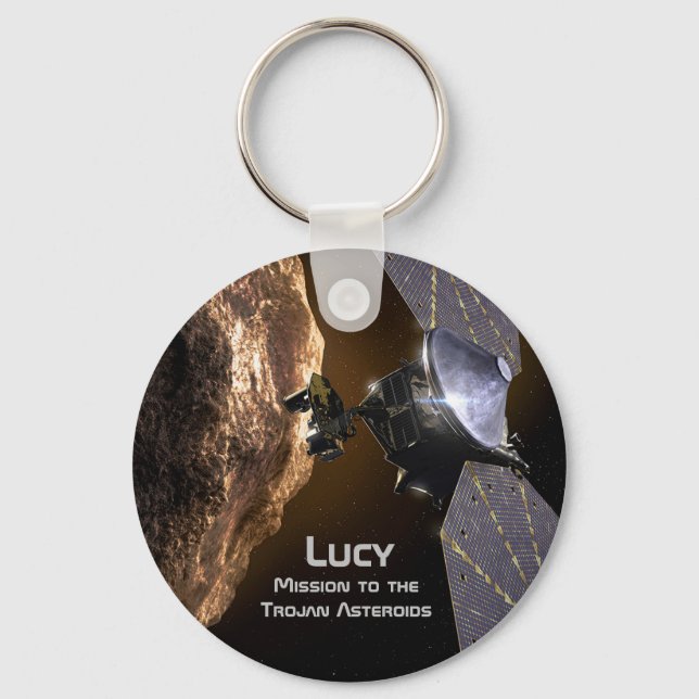 Lucy Mission to Study Trojan Asteroids Keychain (Front)