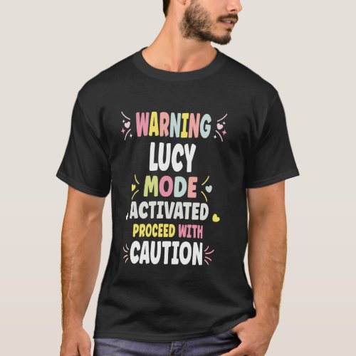 LUCY Personalized Women's Gift Custom LUCY T-Shirt