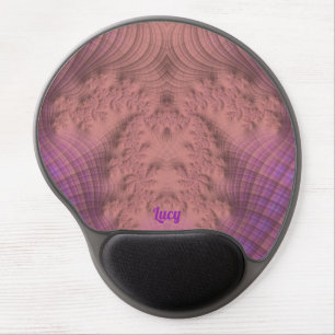 LUCY ~ Pink Mauve Lavender Purple Gel Mouse Pad