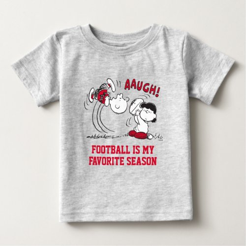 Lucy Pulls Way Football From Charlie Brown Baby T_Shirt
