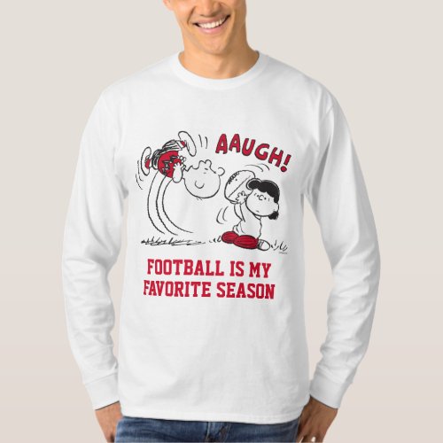 Lucy Pulls Way Football From Charlie Brown T_Shirt