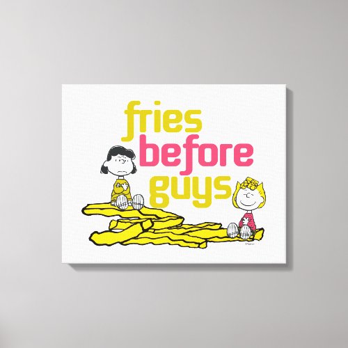 Lucy  Sally _ Fries Before Guys Canvas Print