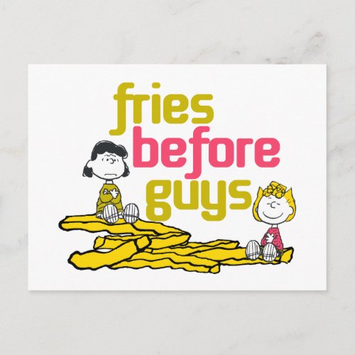 Lucy  Sally _ Fries Before Guys Postcard