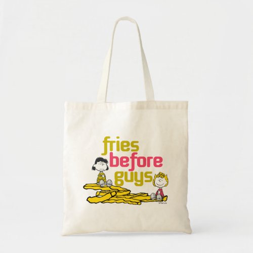 Lucy  Sally _ Fries Before Guys Tote Bag