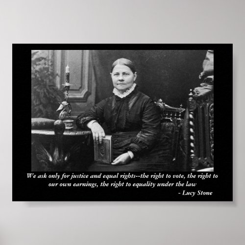 Lucy Stone Equal Civil Rights Rebel Leader Poster