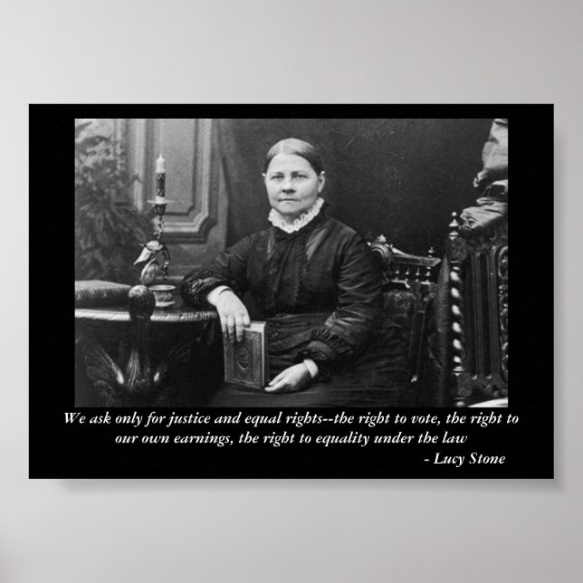 Lucy Stone Equal Civil Rights Rebel Leader Poster (Front)