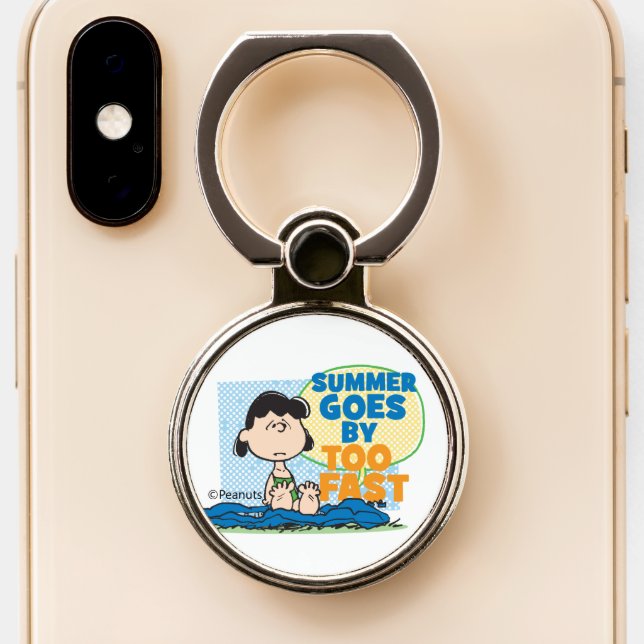 Lucy - Summer Goes By Too Fast Phone Ring Stand (Close Up)