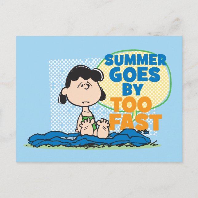 Lucy - Summer Goes By Too Fast Postcard (Front)