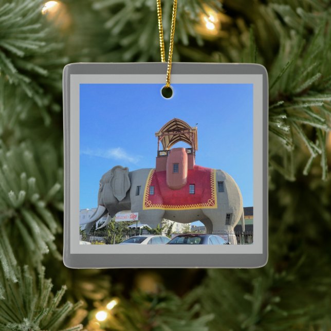 Lucy the Elephant Ceramic Ornament (Tree)