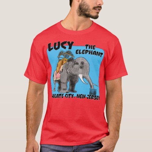 Lucy The Elephant Jersey Shore T_Shirt