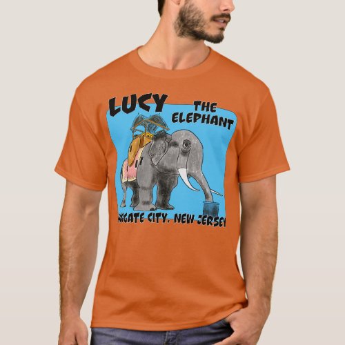 Lucy The Elephant Jersey Shore T_Shirt