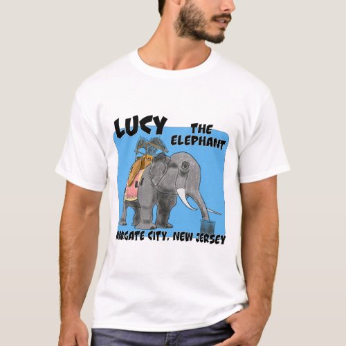 Lucy The Elephant Jersey Shore T_Shirt