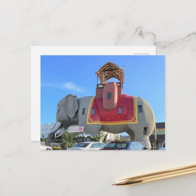 Lucy the Elephant Postcard (Front/Back In Situ)