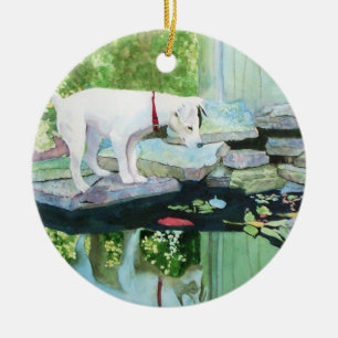 Lucy the Jack Russell Terrier Ceramic Ornament