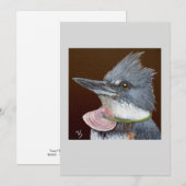 Lucy the kingfisher flat card (Front/Back)