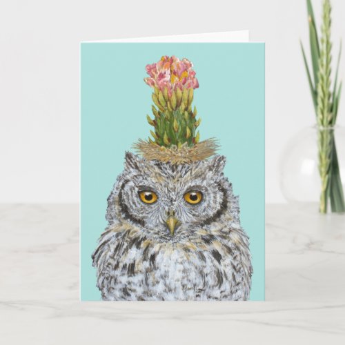 Lucy the owl card