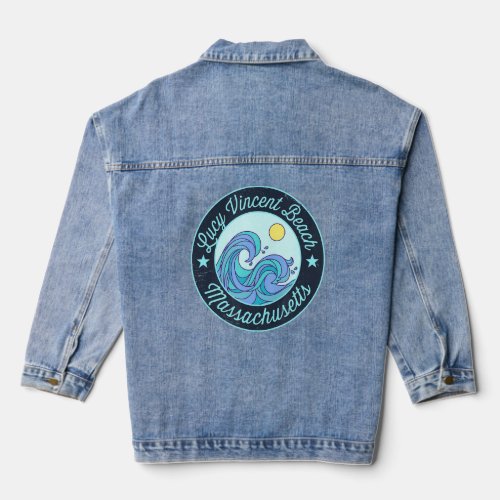 Lucy Vincent Beach Ma Massachusetts Souvenir Nauti Denim Jacket