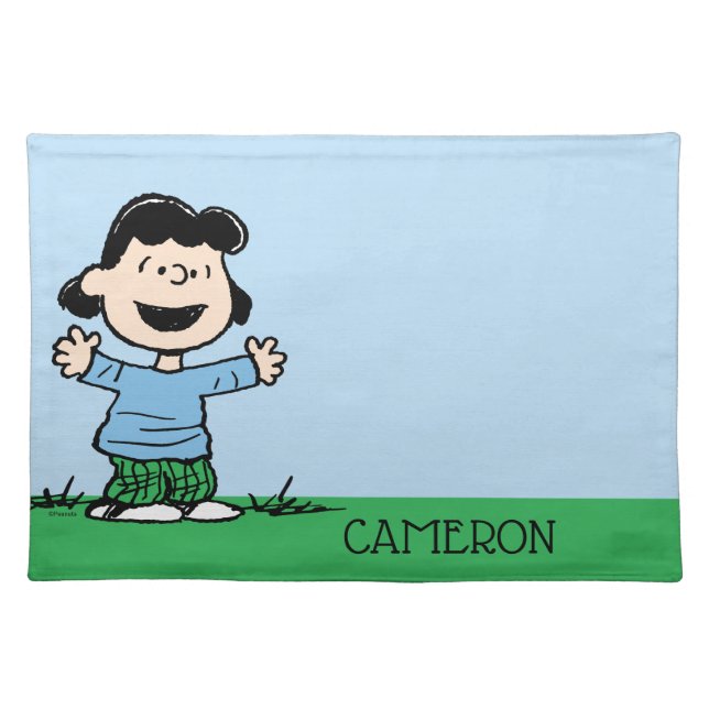 Lucy With Arms Wide Cloth Placemat (Front)