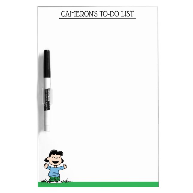 Lucy With Arms Wide Dry Erase Board (Front)