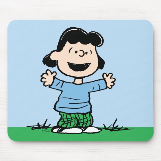 Lucy With Arms Wide Mouse Pad (Front)