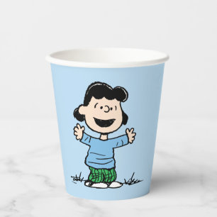 Lucy With Arms Wide Paper Cups