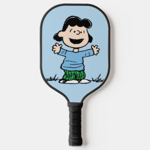 Lucy With Arms Wide Pickleball Paddle