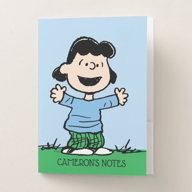 Lucy With Arms Wide Pocket Folder (Front)
