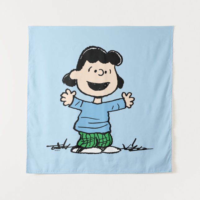 Lucy With Arms Wide Tapestry (Front)