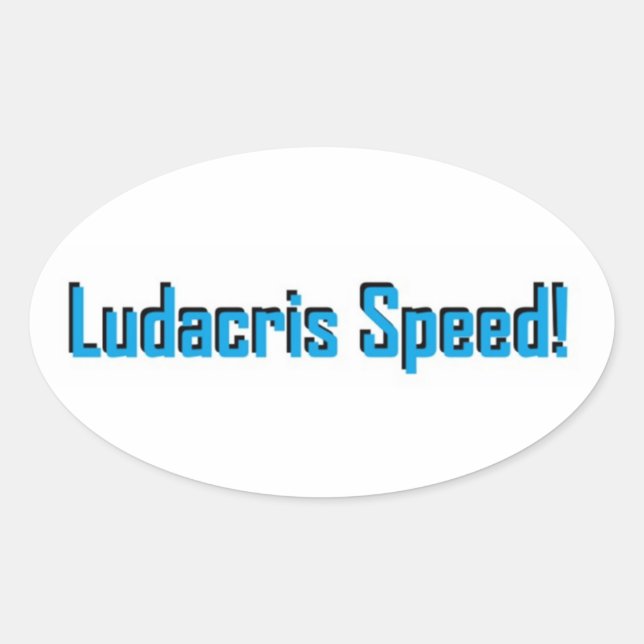 LUDACRIS SPEED! sticker (Front)