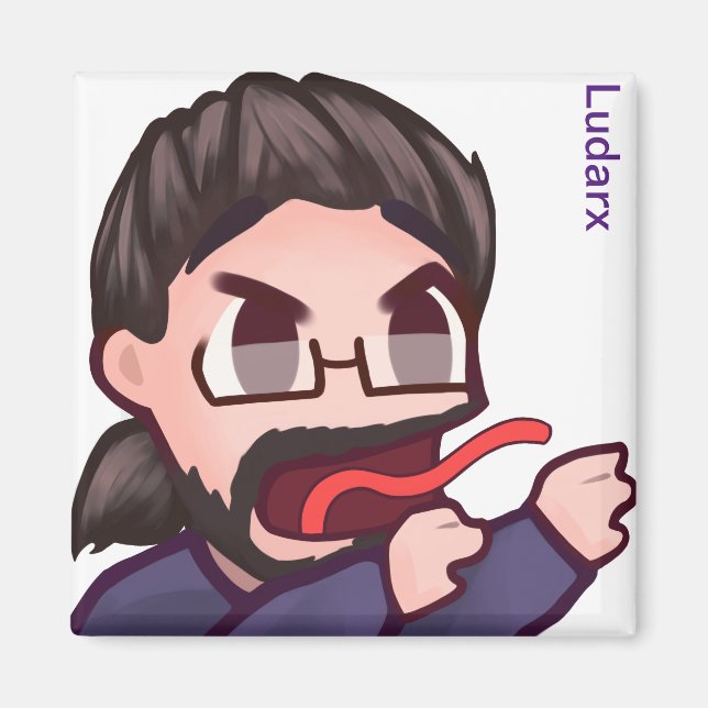 Ludarx | REE | Fridge magnet V2 (Front)