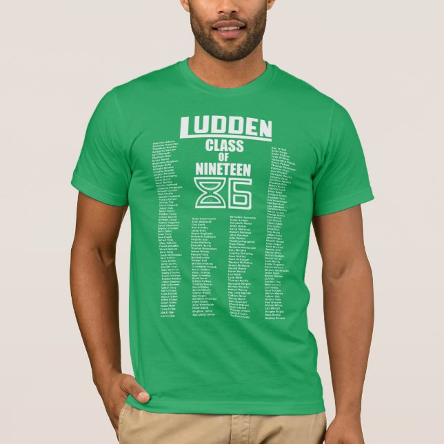 Ludden Class of Nineteen 86 - Men's Throwback Tee! T-Shirt (Front)
