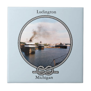 Ludington Car/Rail Ferries rope tile