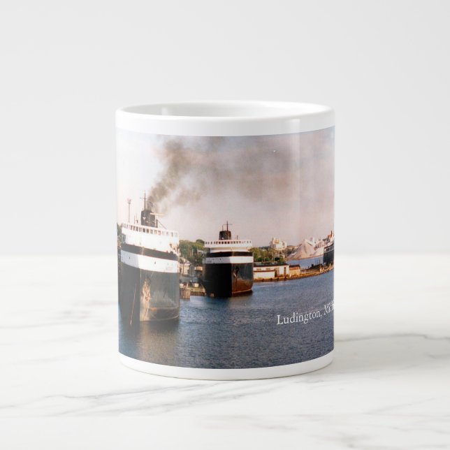 Ludington Ferries jumbo mug (Front)